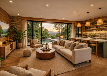 Eco villas de lujo en entorno de montaña